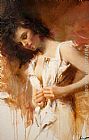 Pino WHITE DRESS painting